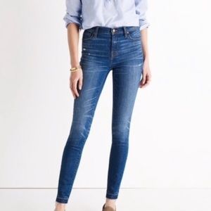 |•Madewell•| Drop Hem High Riser Skinny Jeans
